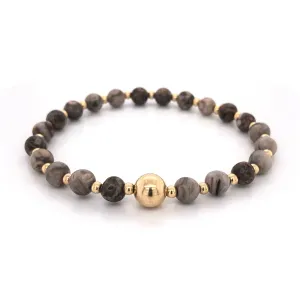 The Tommy Bracelet • Fossil Jasper