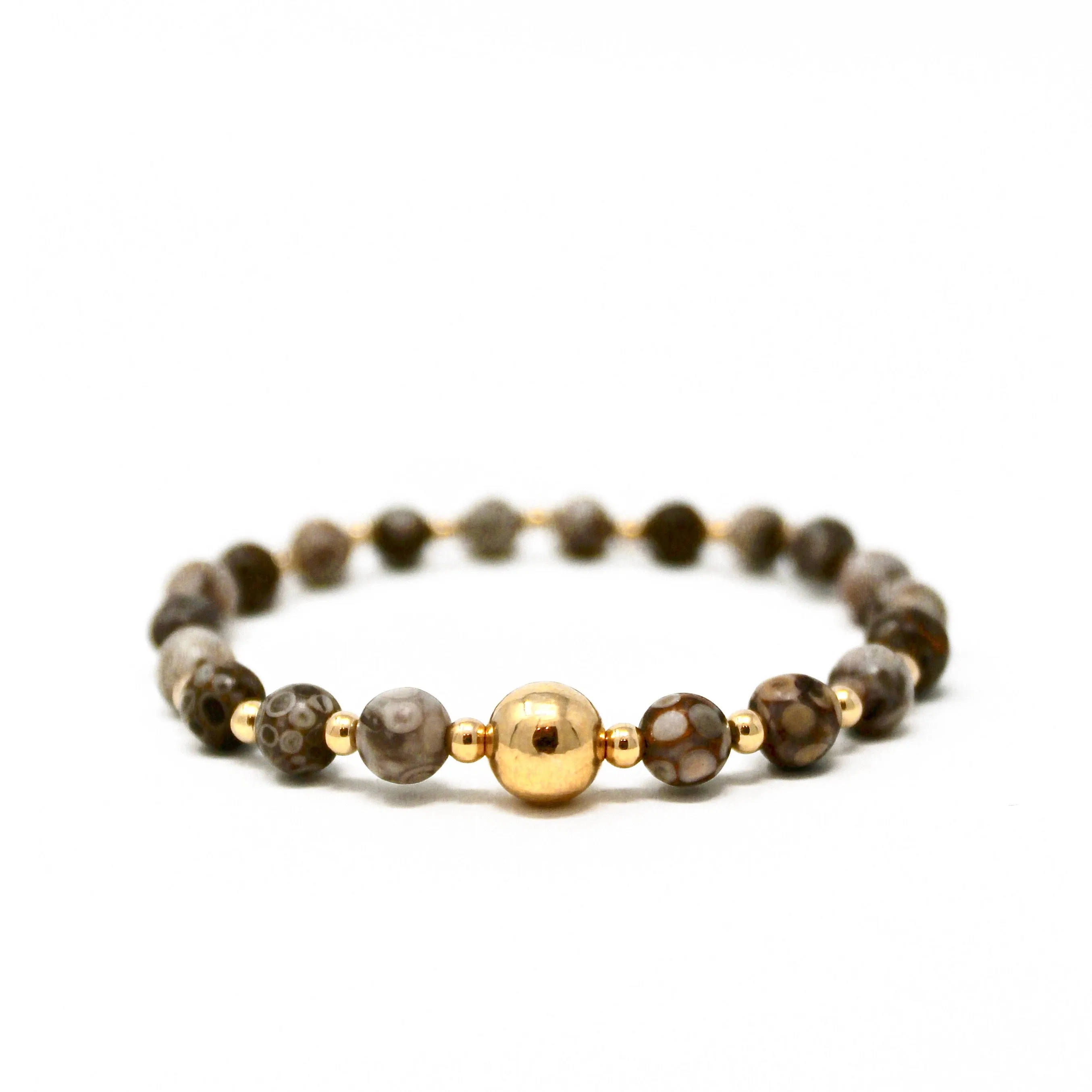 The Tommy Bracelet • Fossil Jasper