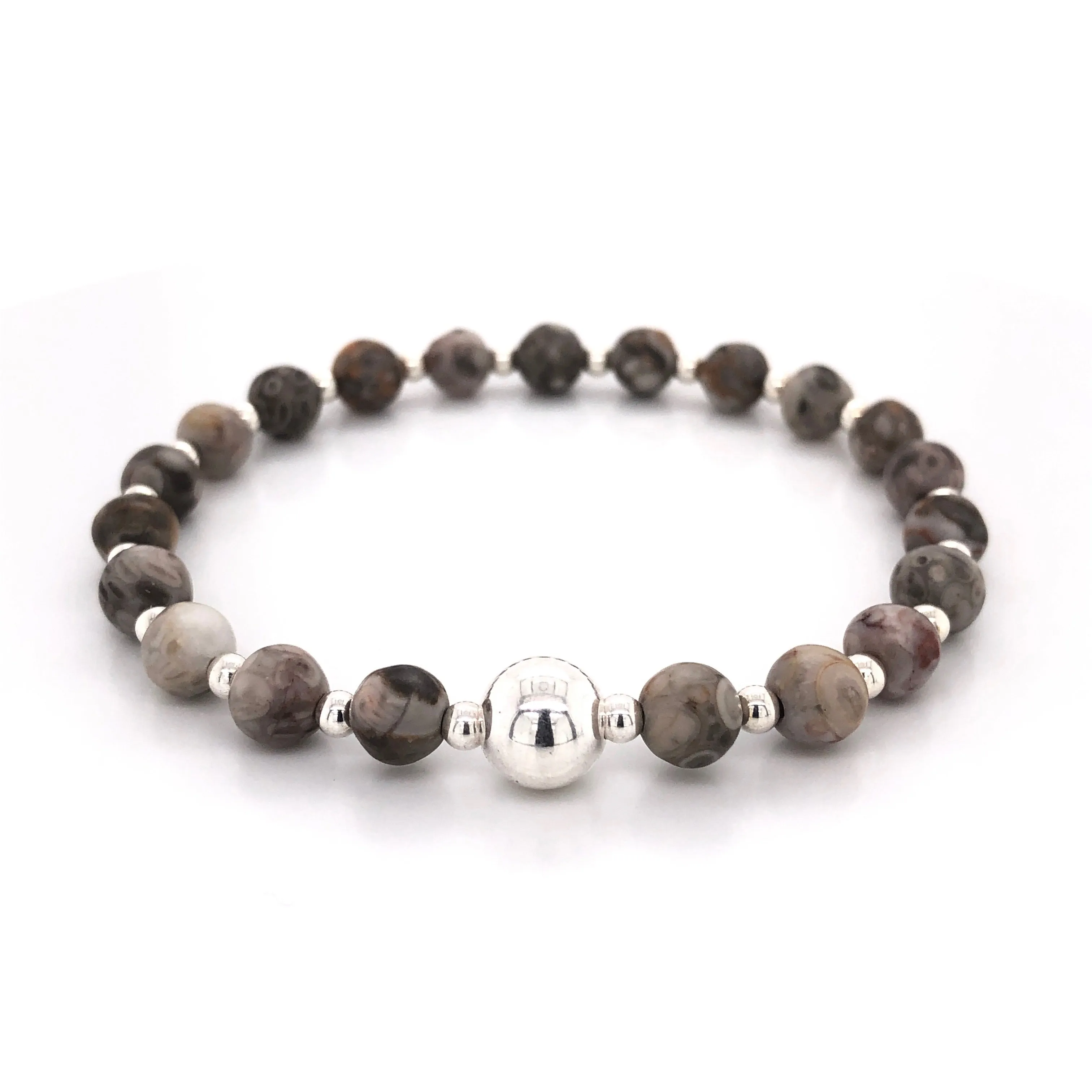 The Tommy Bracelet • Fossil Jasper