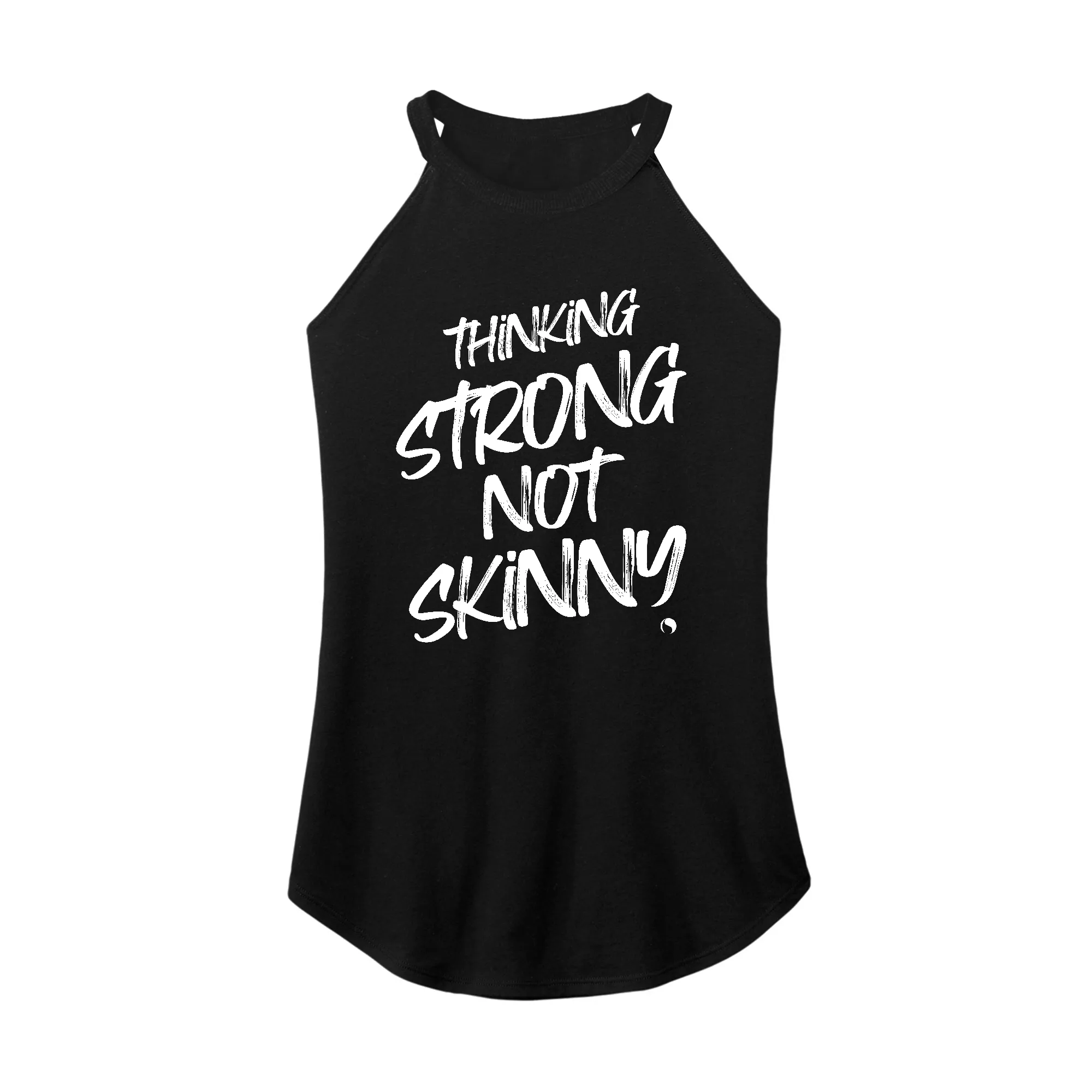 Thinking Strong B/W Rocker Tank Top