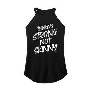 Thinking Strong B/W Rocker Tank Top