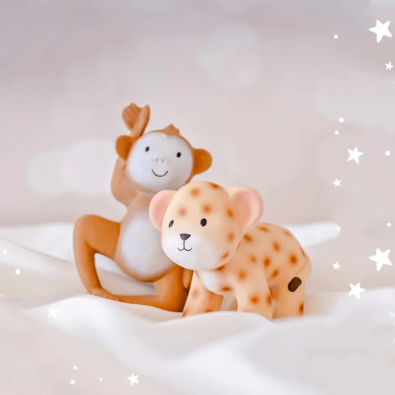 Tikiri My First Animals Natural Rubber Toy with Gift Box - Leopard
