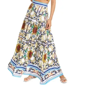To My Lovers Floral Maxi Skirt [T23]