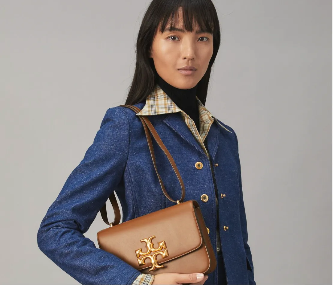 Tory Burch Eleanor Moose Convertible Shoulder Bag – 83009