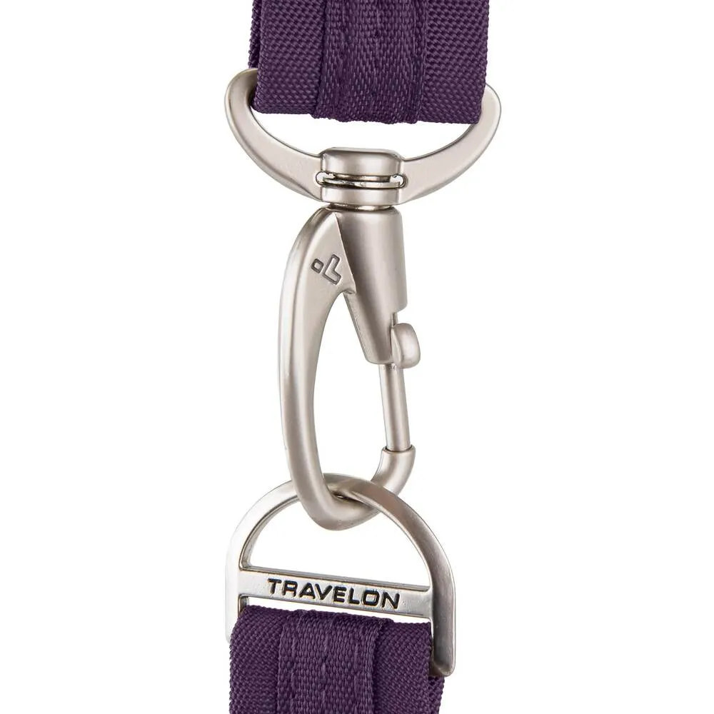 Travelon Anti-Theft Cross-Body Bag, Two Pocket, Dark Purple (Purple) - 42373-150