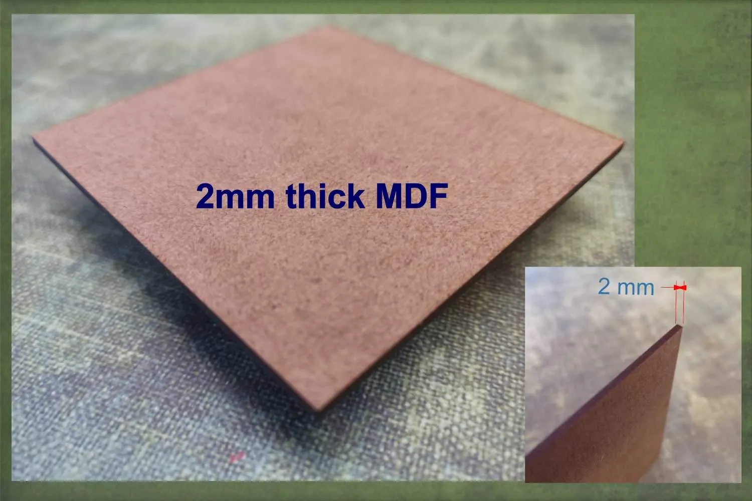triple moon - wooden craft blank - 2mm MDF