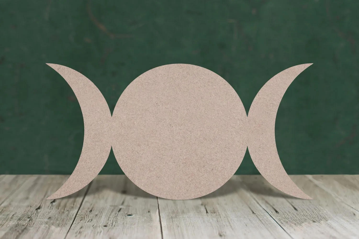 triple moon - wooden craft cut-out - 3mm MDF