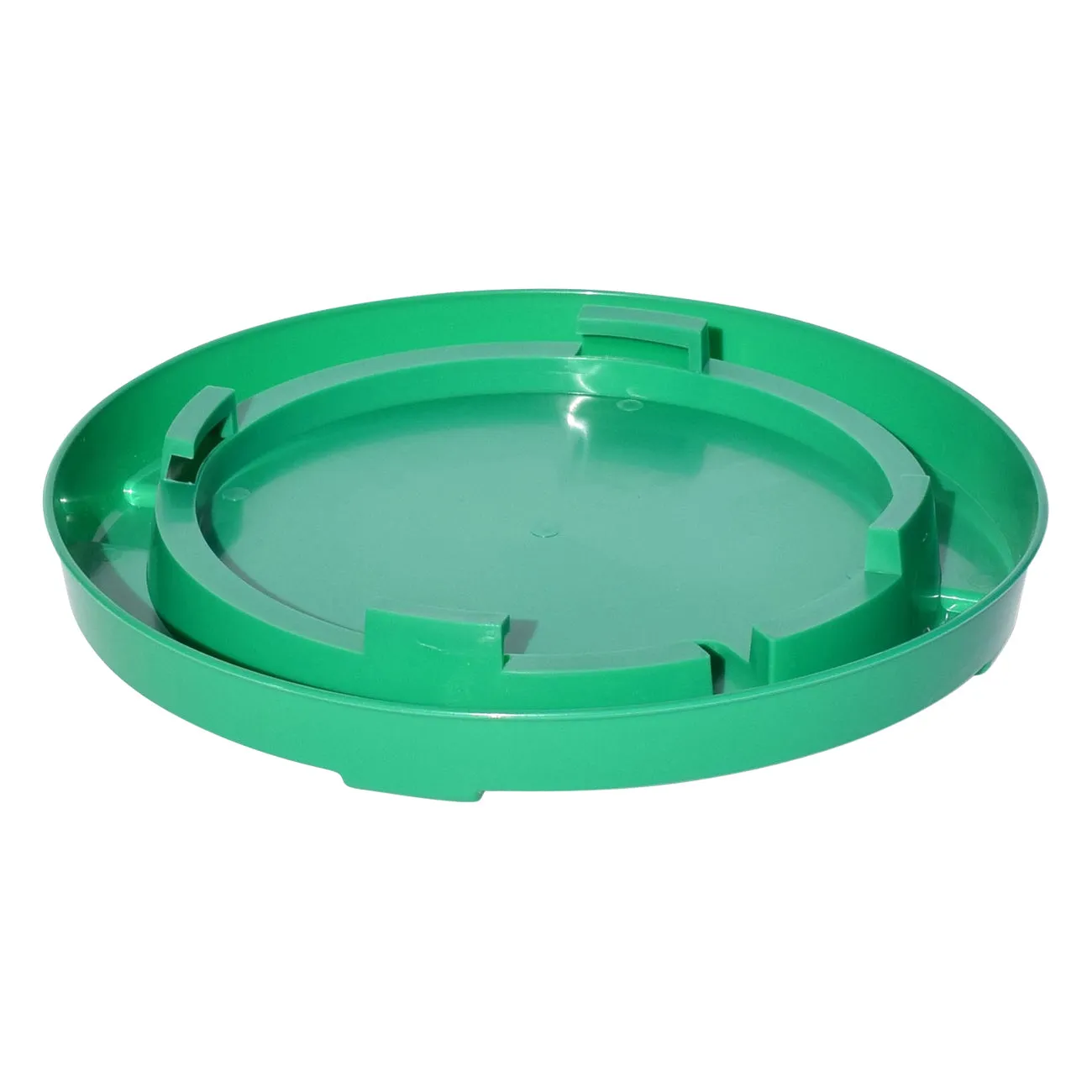 Tuff Stuff enclosed poultry drinker gallon base (Green)