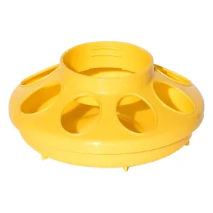 Tuff Stuff Enclosed Poultry Feeder 2 Lbs bases (yellow)