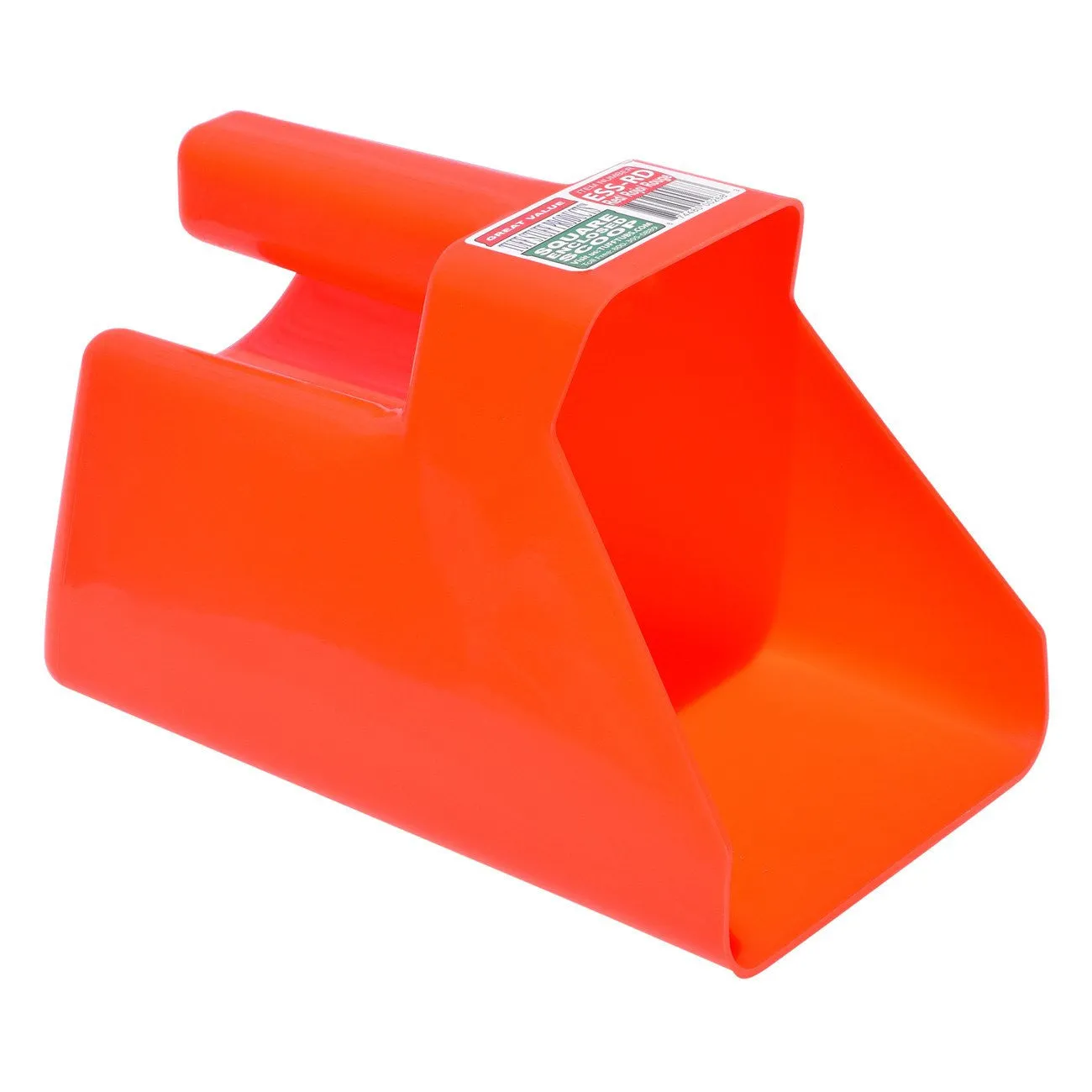 Tuff Stuff enclosed square scoop - red