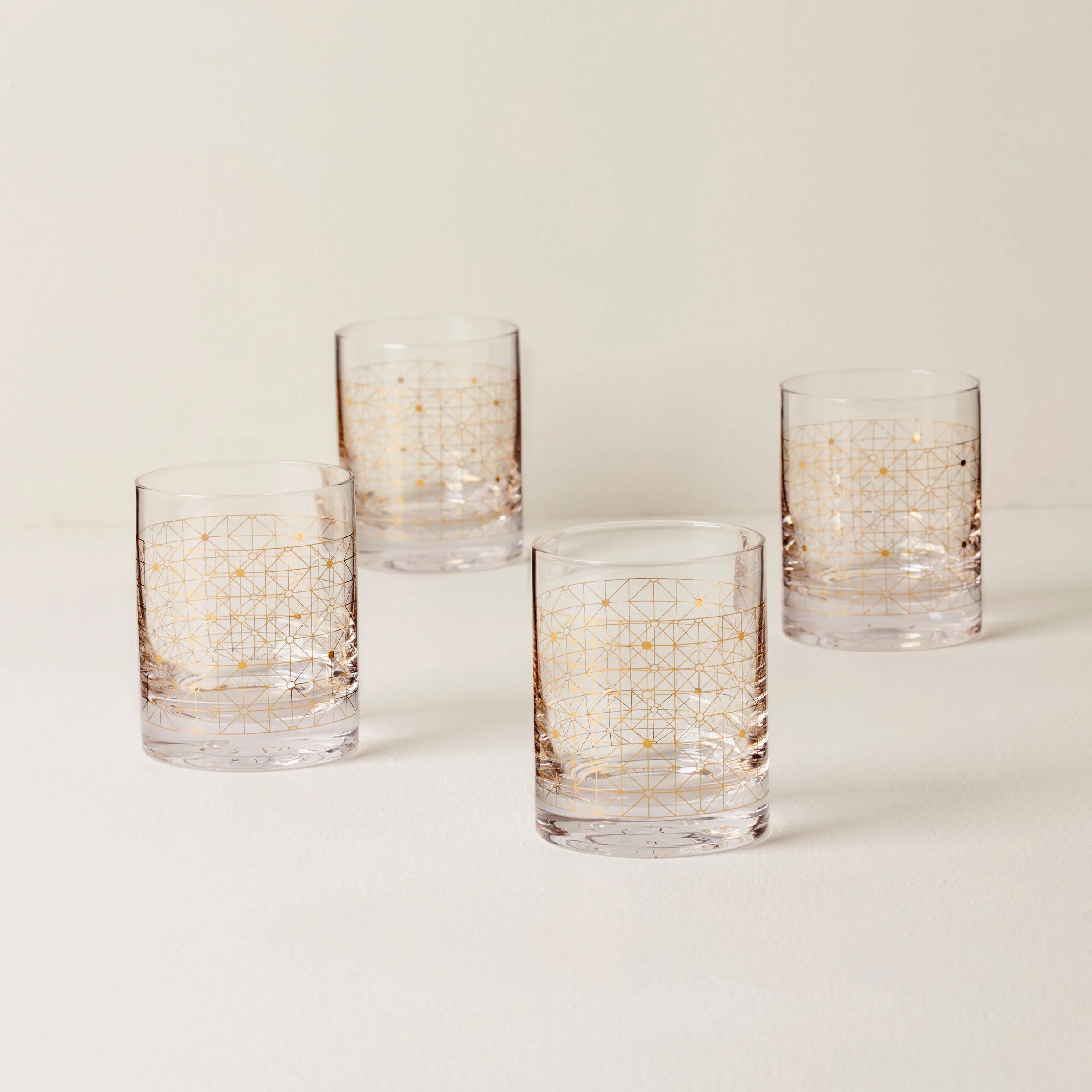 Tuscany Classics Gold Dust DOF Glasses, Set of 4