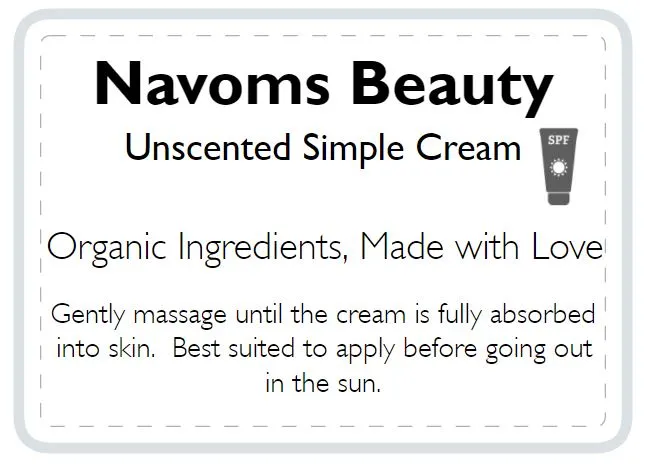 Unscented Simple Cream