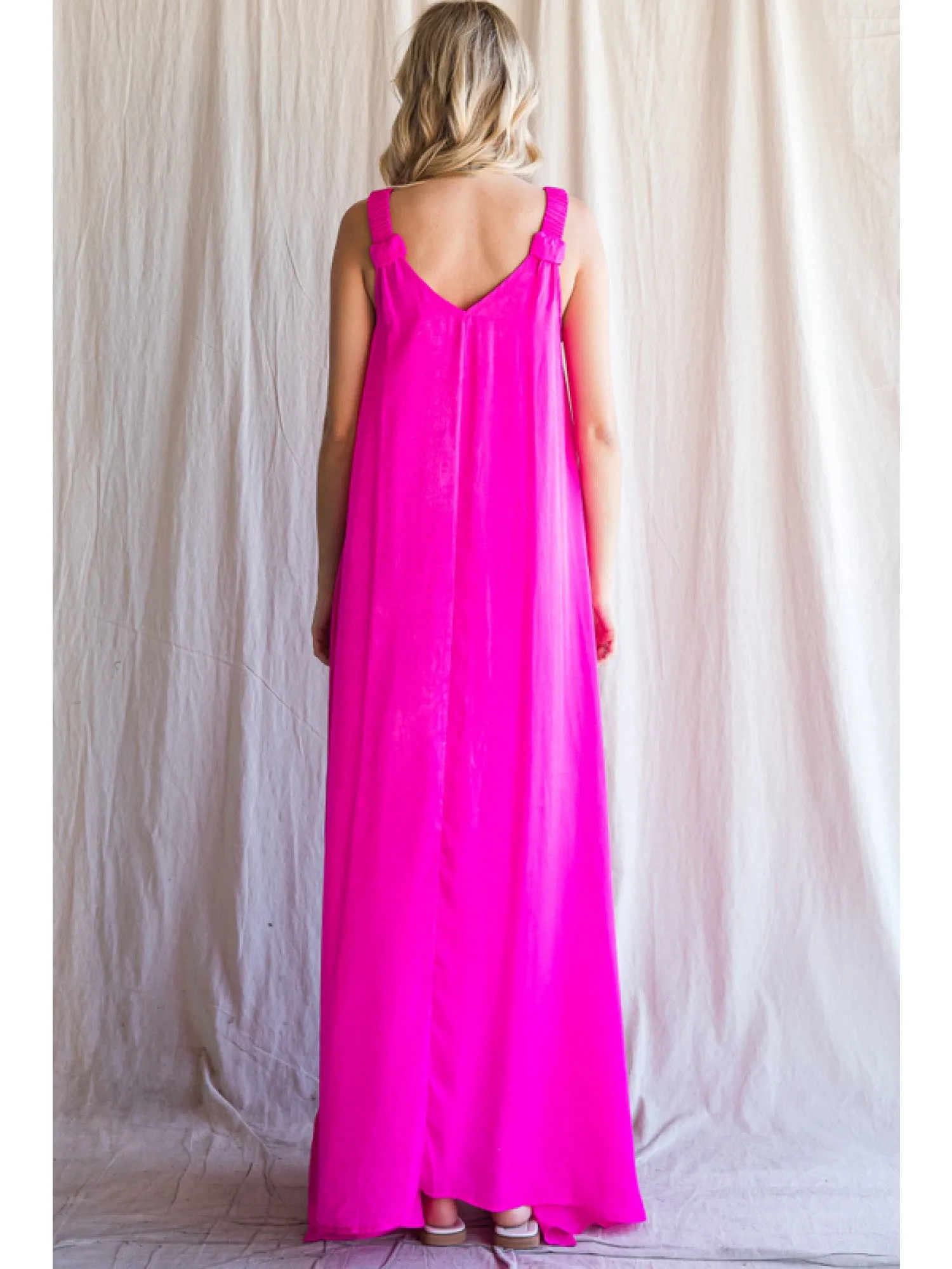 V Neck Maxi Dress - 2 Colors