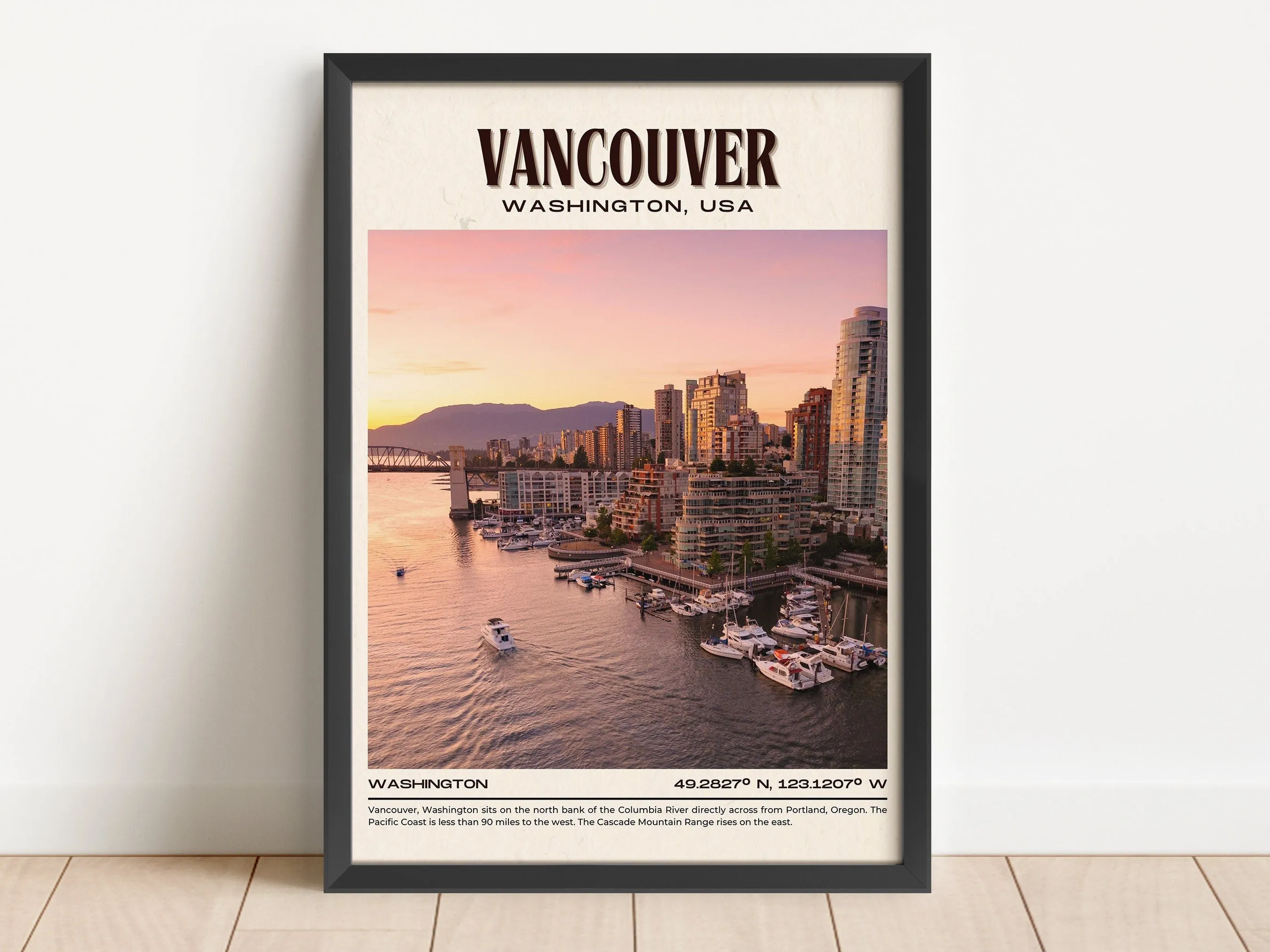 Vancouver Vintage Wall Art, Washington, USA