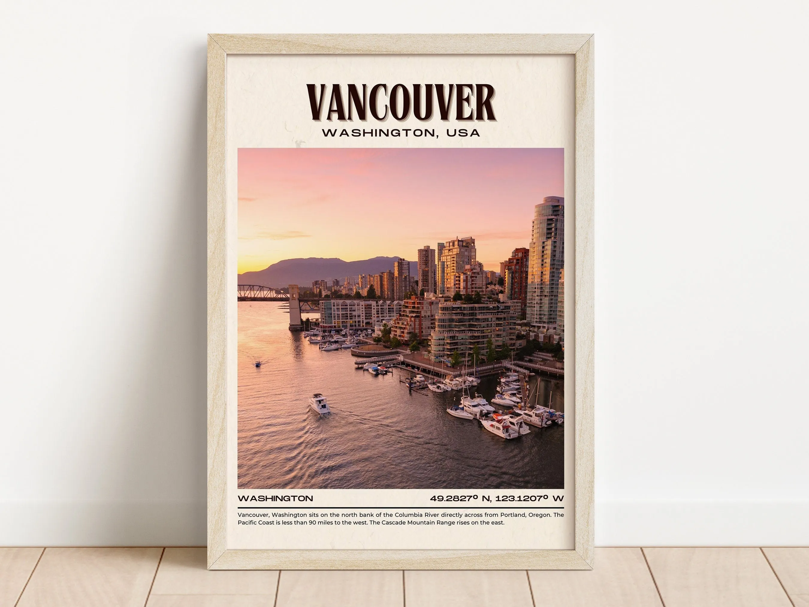 Vancouver Vintage Wall Art, Washington, USA