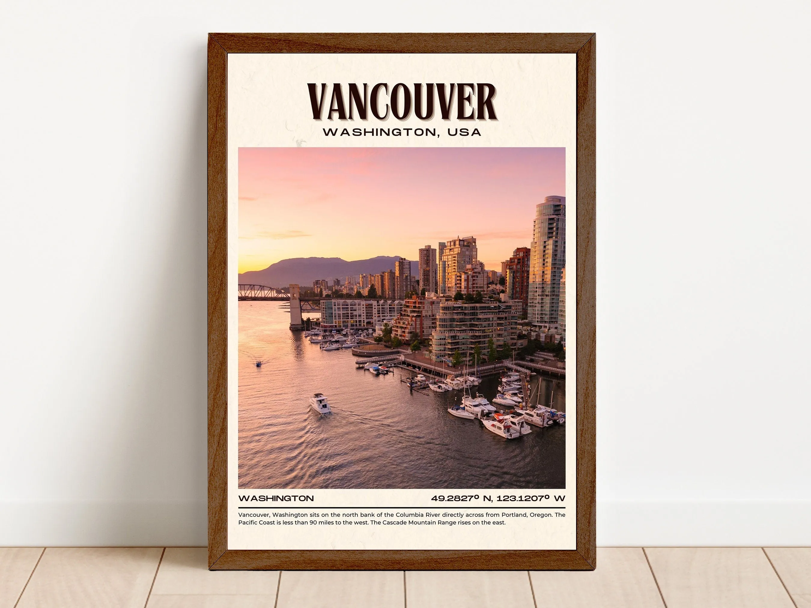 Vancouver Vintage Wall Art, Washington, USA