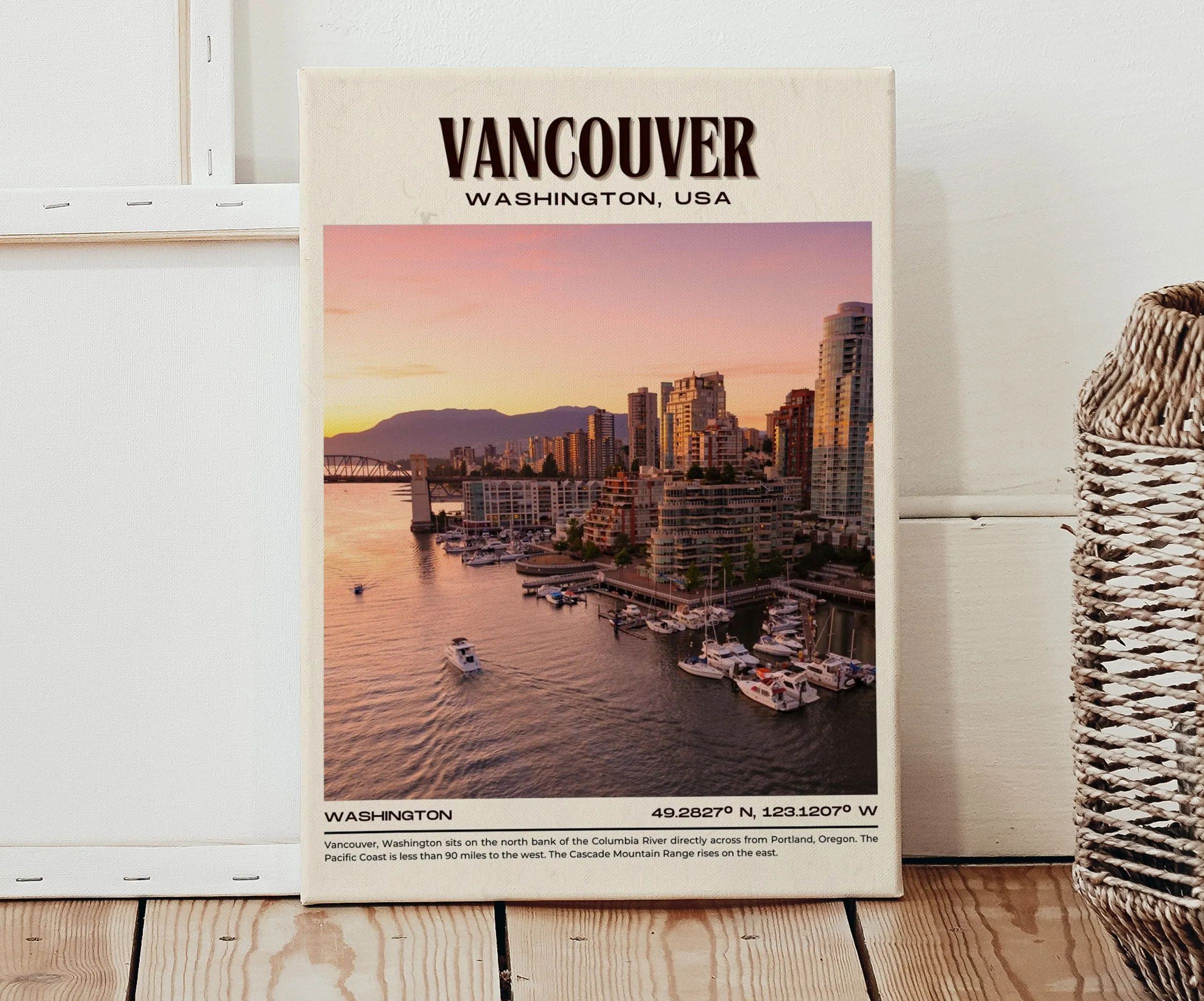 Vancouver Vintage Wall Art, Washington, USA