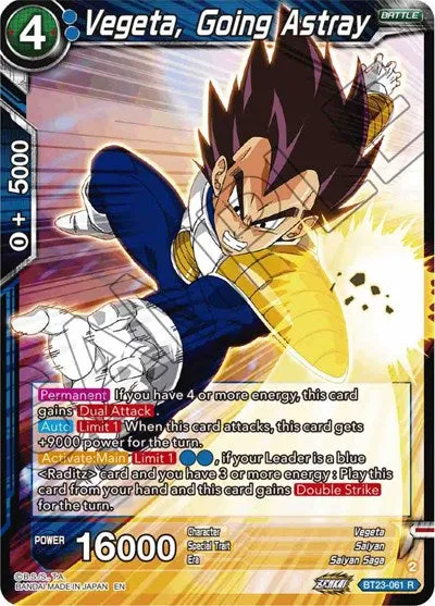 Vegeta, Going Astray BT23-061