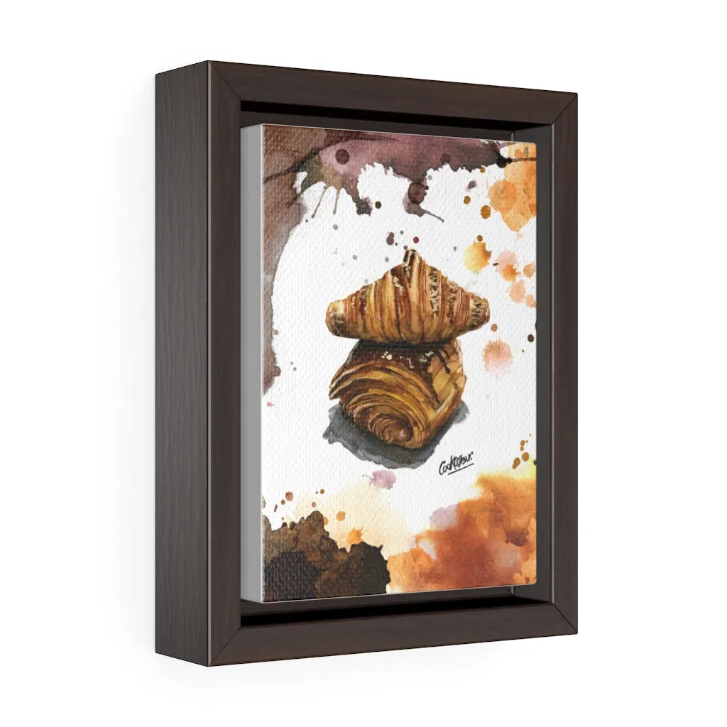 Viennoiseries Watercolor Small Framed Canvas