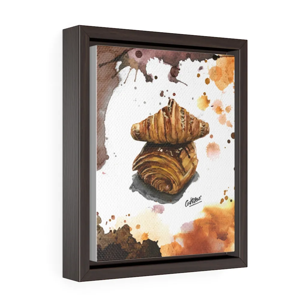 Viennoiseries Watercolor Small Framed Canvas