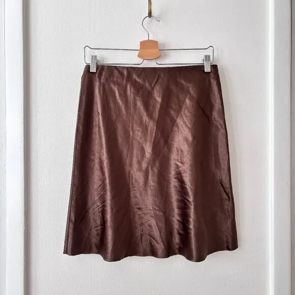 Vince Short Slip Skirt in Clove