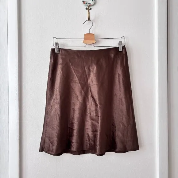 Vince Short Slip Skirt in Clove