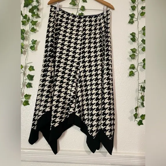 Vintage Chapter One JerseyAsymmetrical Midi Skirt Made inCanadá  SIZE L