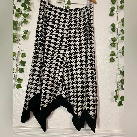 Vintage Chapter One JerseyAsymmetrical Midi Skirt Made inCanadá  SIZE L