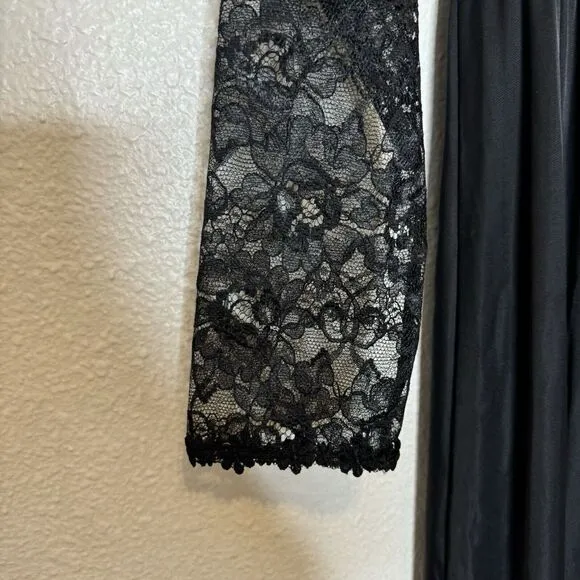Vintage Miss Elaine Lace Long Sleeve Robe Lingerie Whimsygoth‎ Victorian Gothic