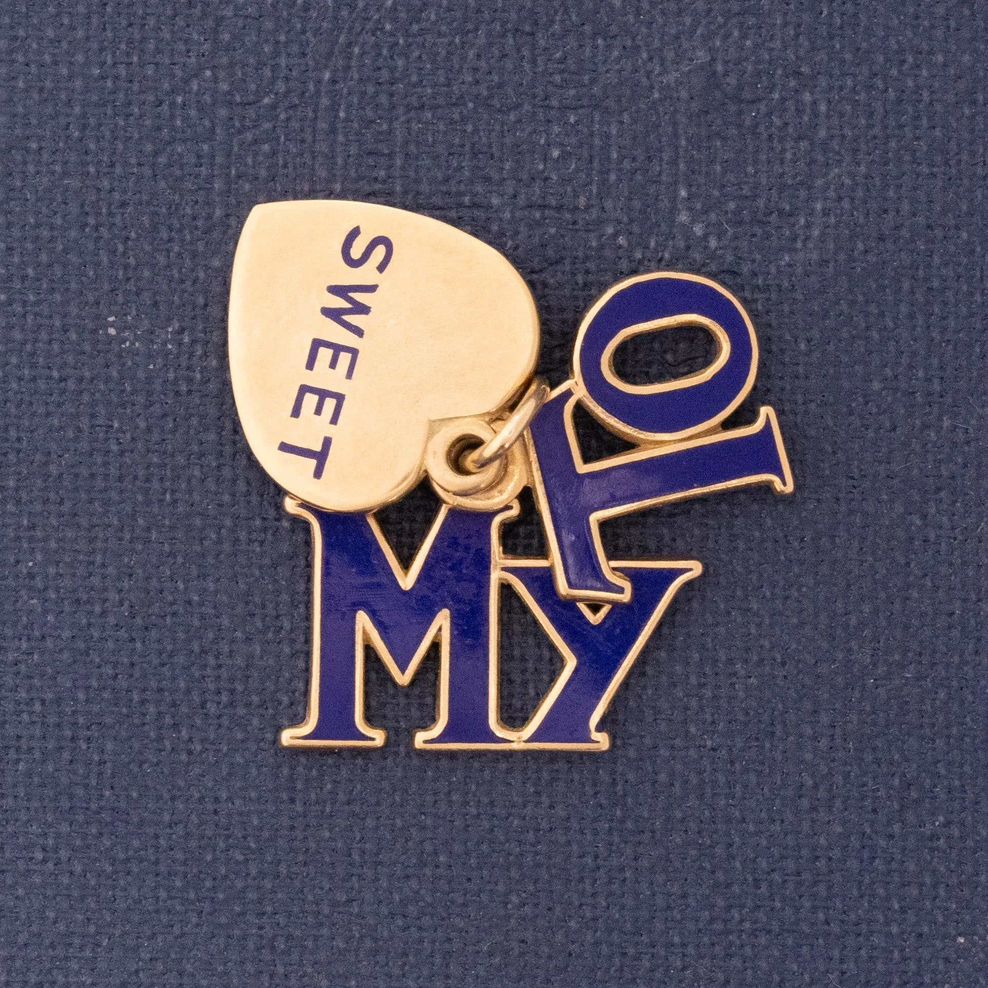 Vintage To My Sweetheart Enamel Charm