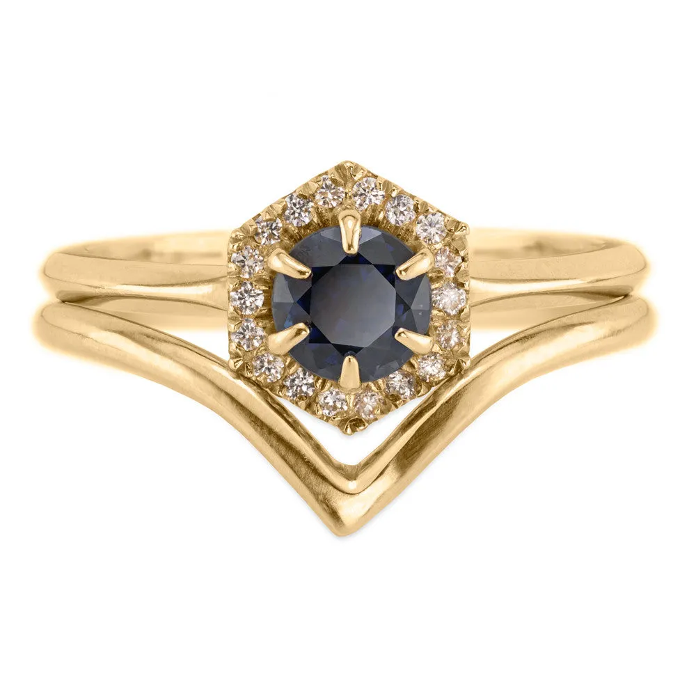Vivian Wedding Band, 14k Yellow Gold