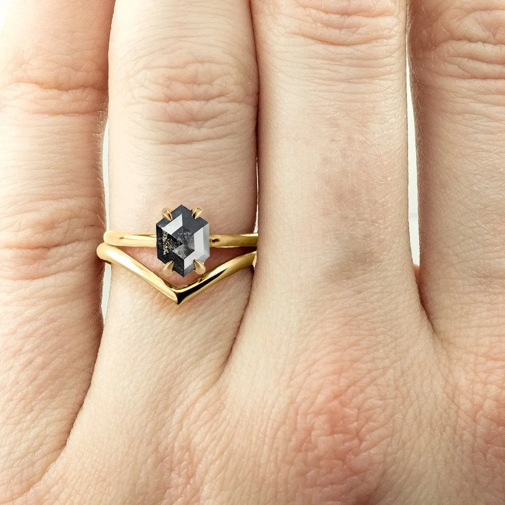Vivian Wedding Band, 14k Yellow Gold
