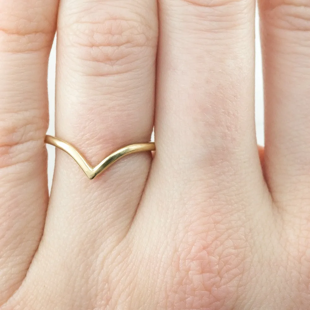 Vivian Wedding Band, 14k Yellow Gold