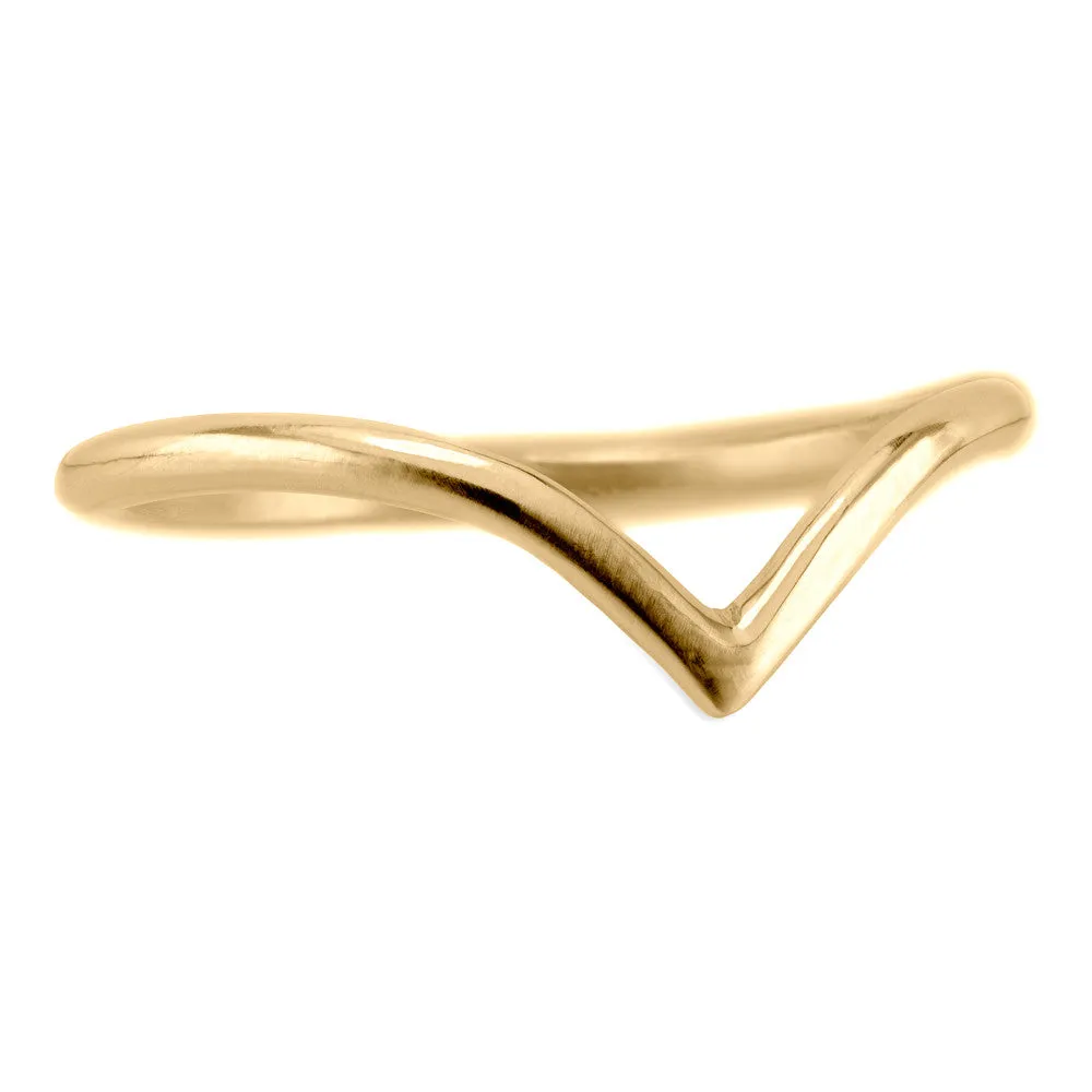 Vivian Wedding Band, 14k Yellow Gold