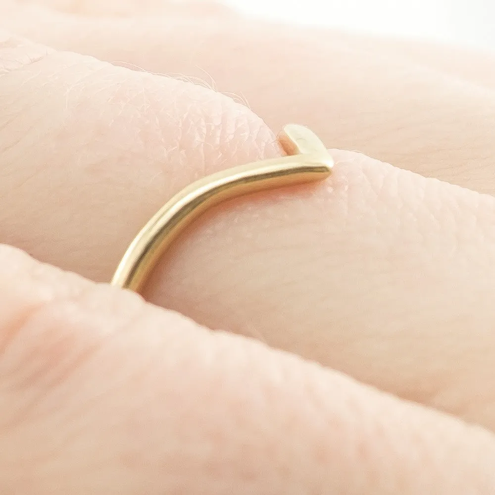 Vivian Wedding Band, 14k Yellow Gold