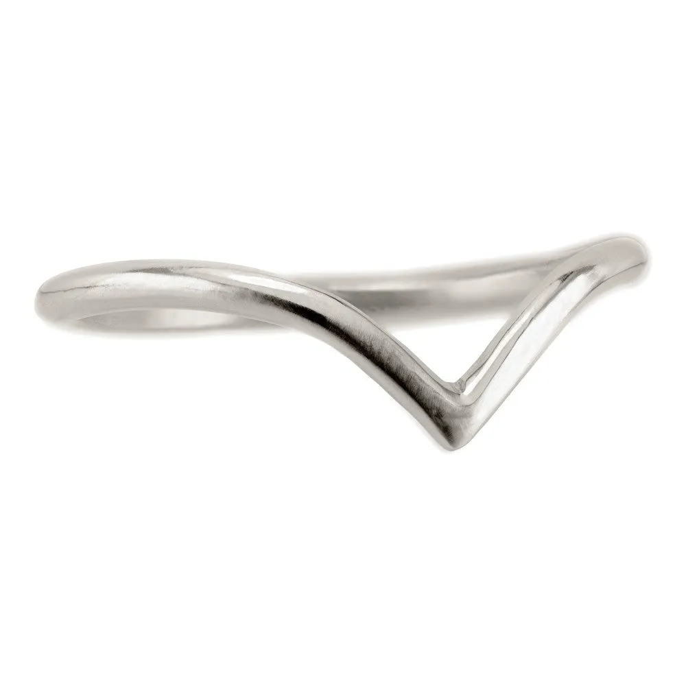 Vivian Wedding Band, Platinum