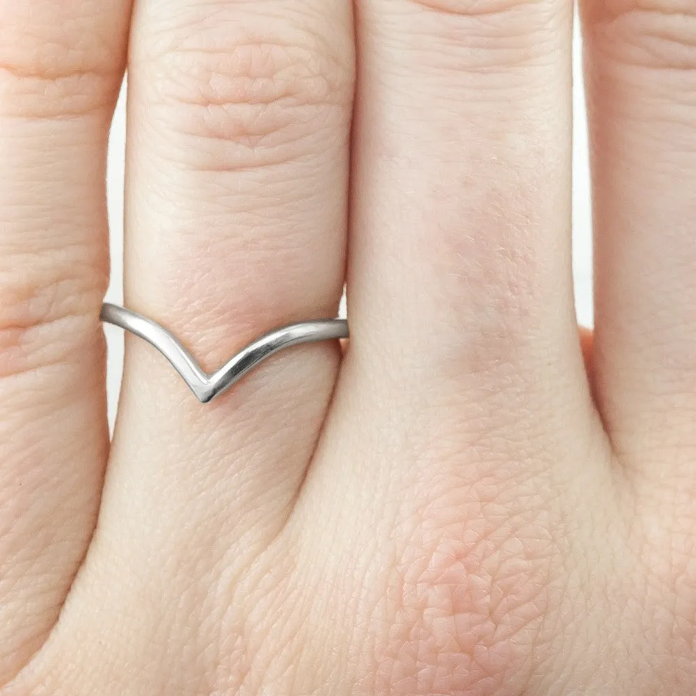 Vivian Wedding Band, Platinum
