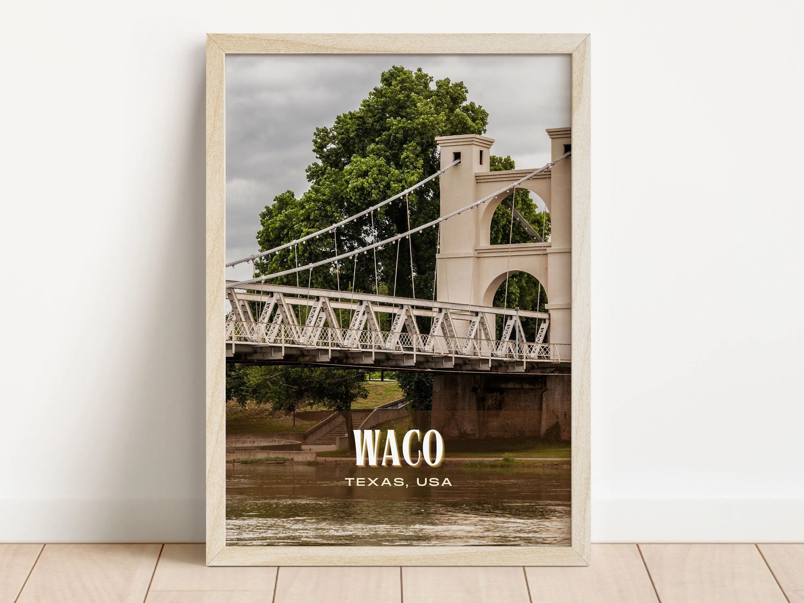 Waco Retro Wall Art, Texas, USA