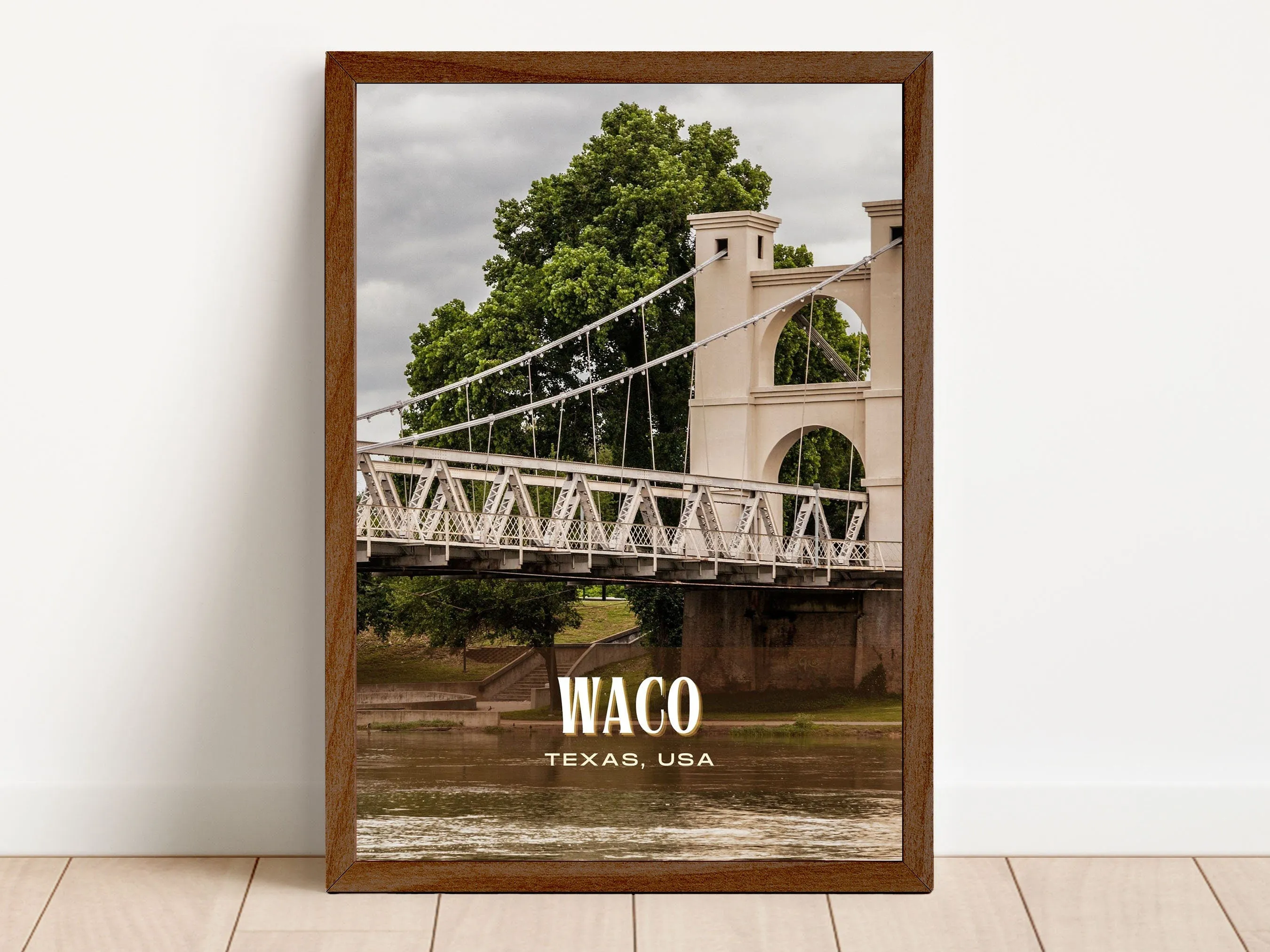 Waco Retro Wall Art, Texas, USA