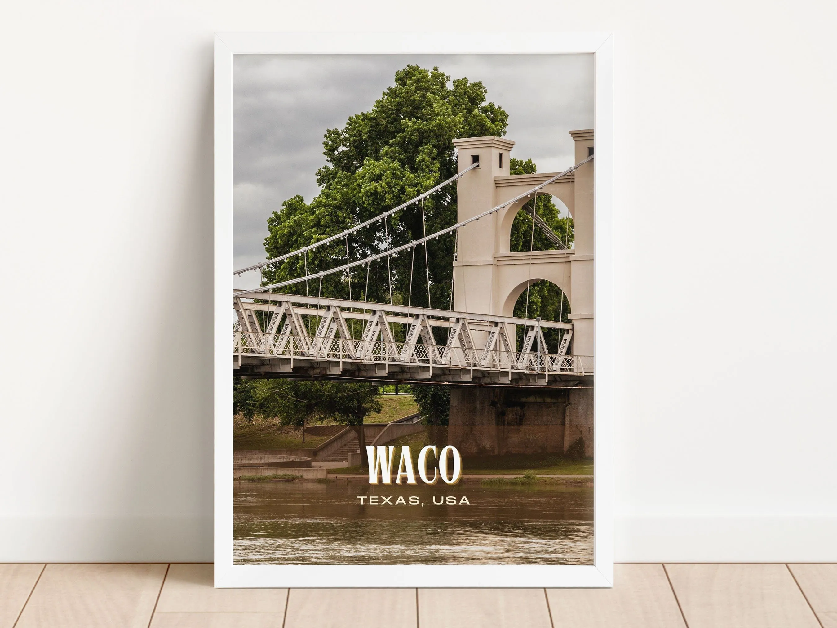 Waco Retro Wall Art, Texas, USA
