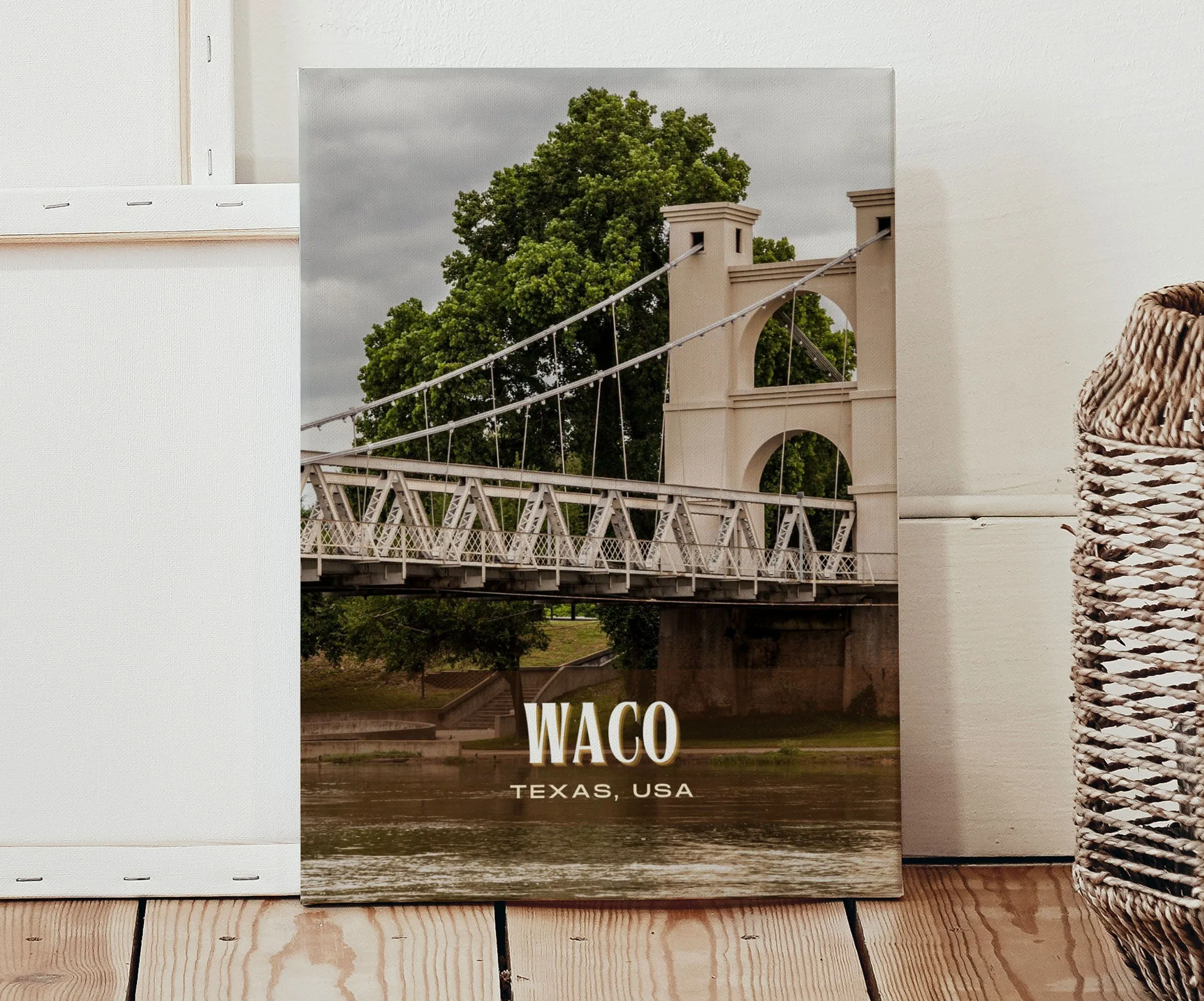 Waco Retro Wall Art, Texas, USA