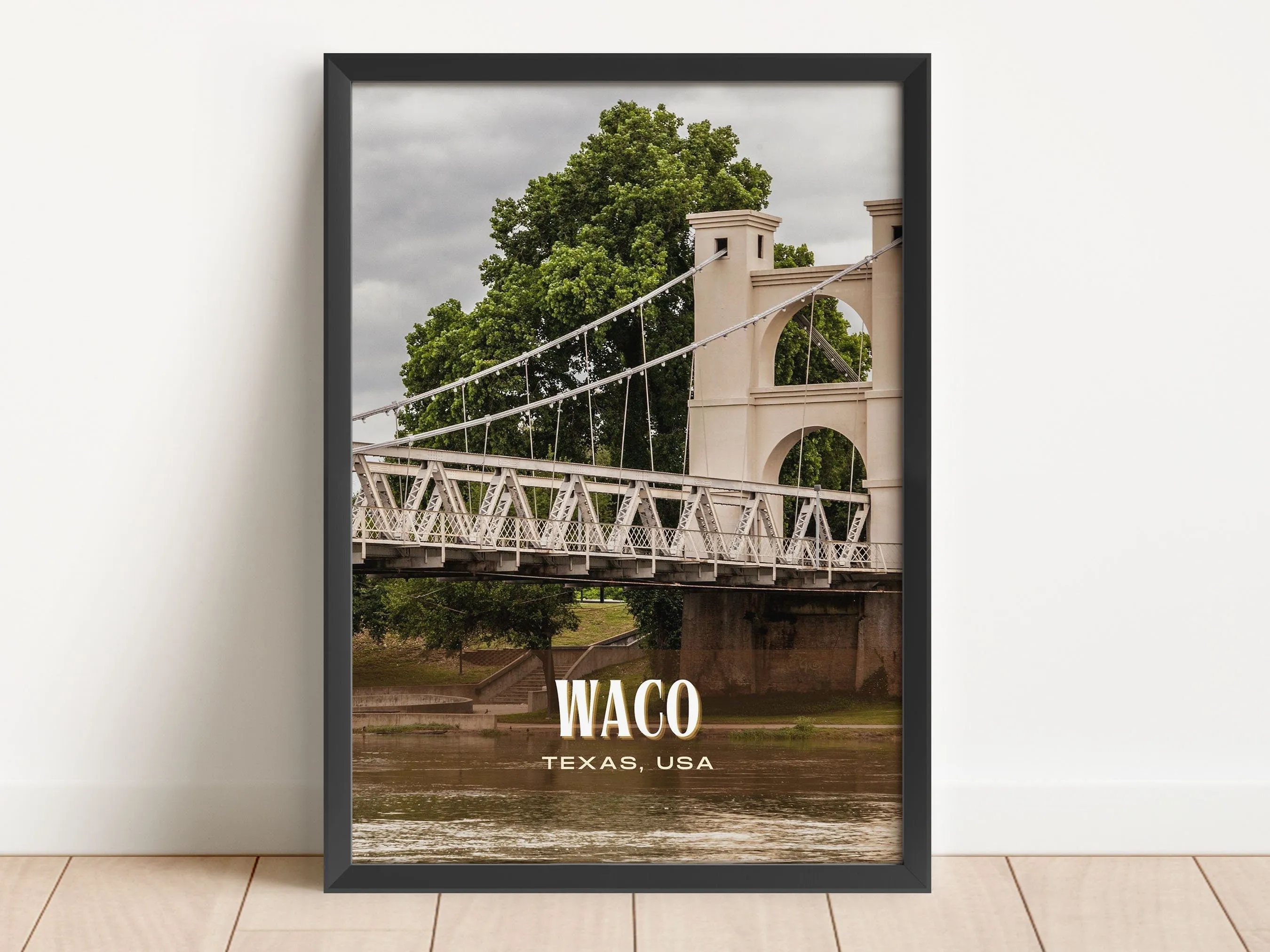 Waco Retro Wall Art, Texas, USA