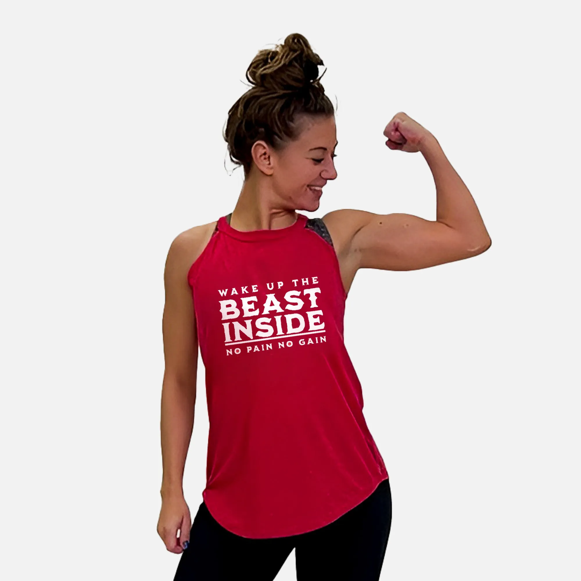 Wake up beauty Rocker Tank Top