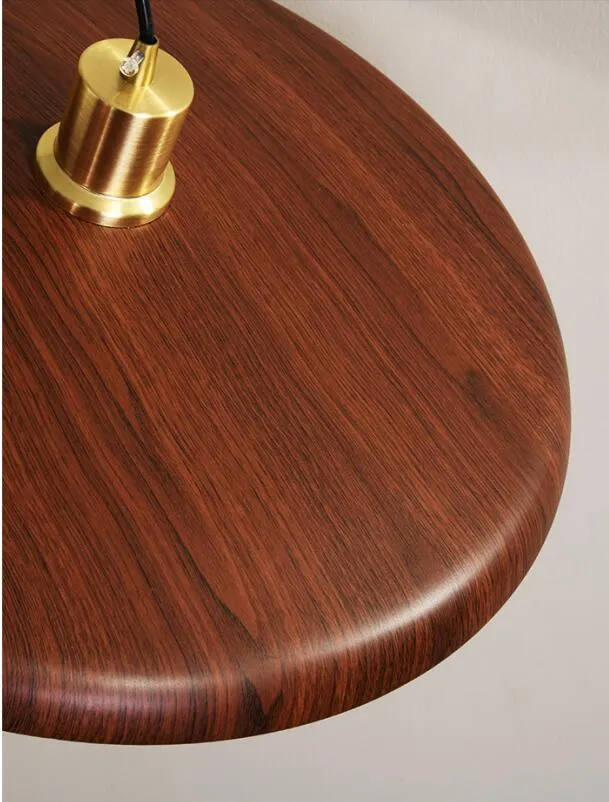 Walnut Wood Color Kasa Pendant Lamp