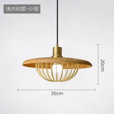 Walnut Wood Color Kasa Pendant Lamp