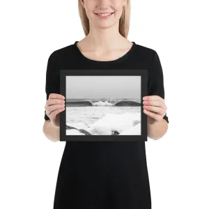 Watch Hill 'Winter Waves', Framed poster