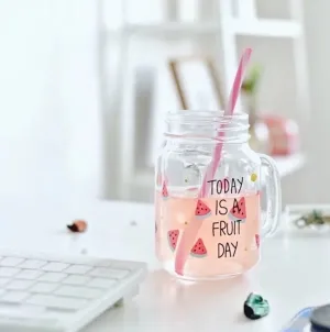 Watermelon Mason Jar