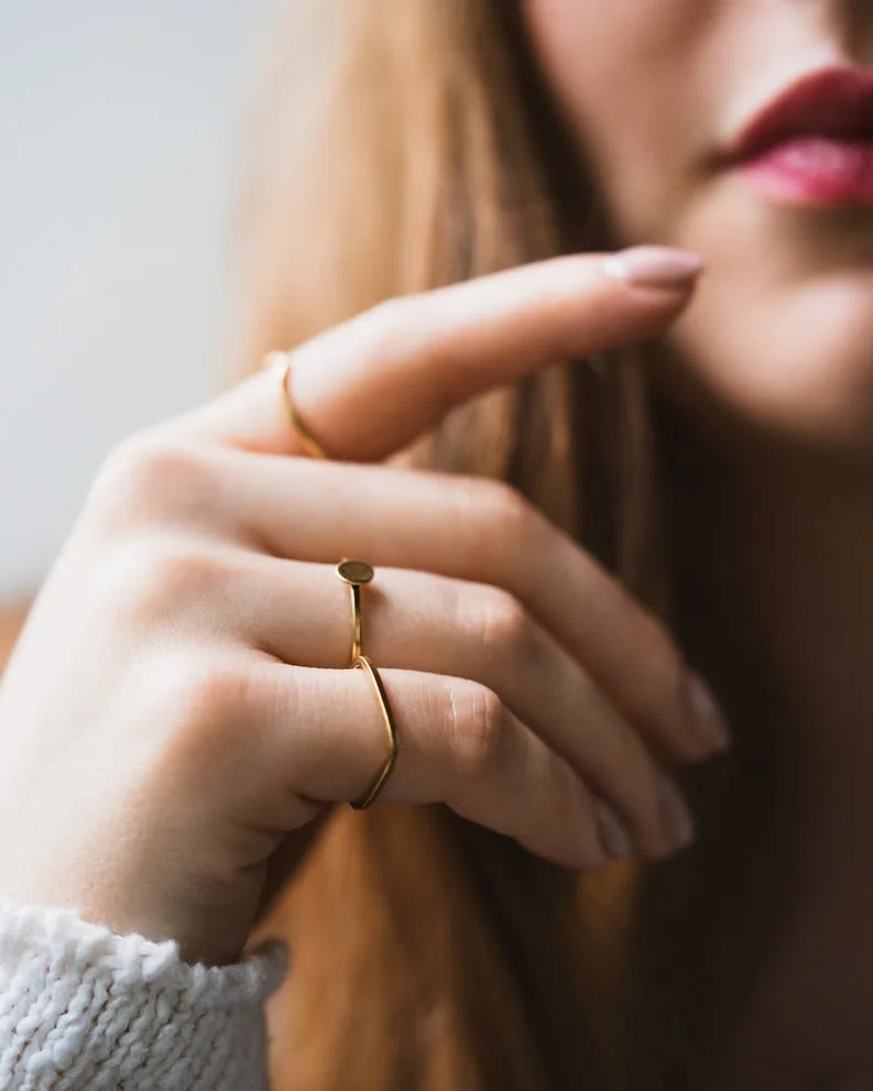 Wave Ring, Gold or Silver