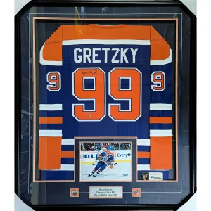 Wayne Gretzky Framed Autographed Edmonton Oilers Replica Jersey