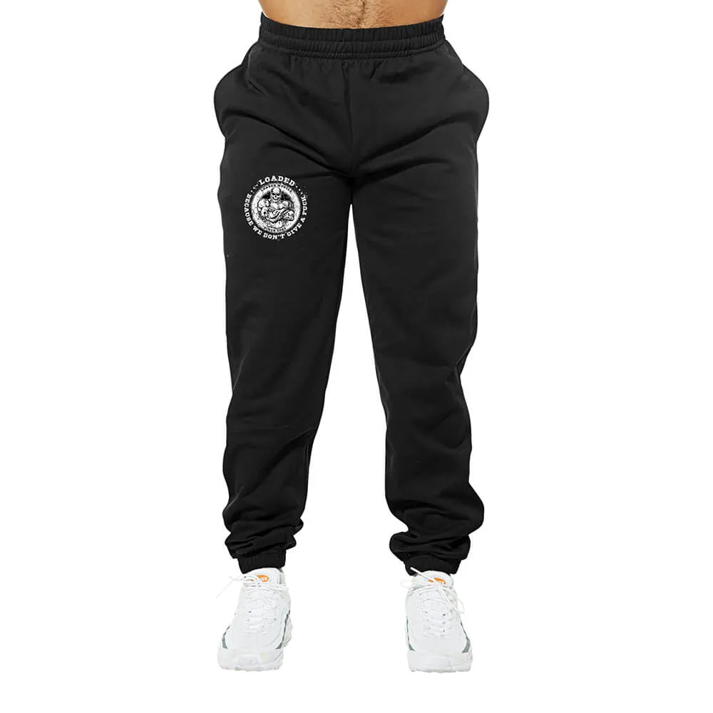 We Don't Give A Fuck Sweatpants - Black